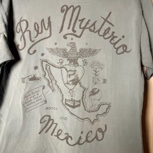 Men’s Roots of Fight blue Rey Mysterio Mexican Heritage shirt large out of print